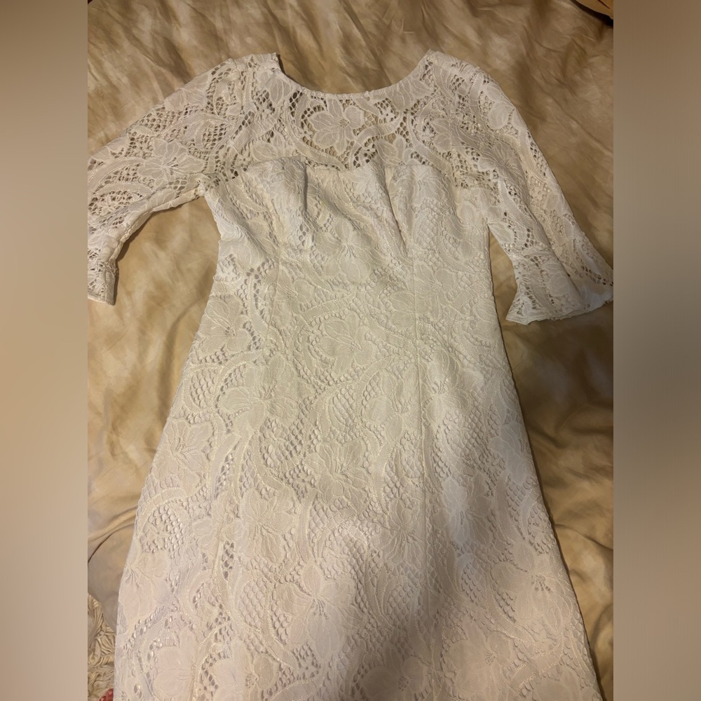 Lilly Pulitzer white lace dress